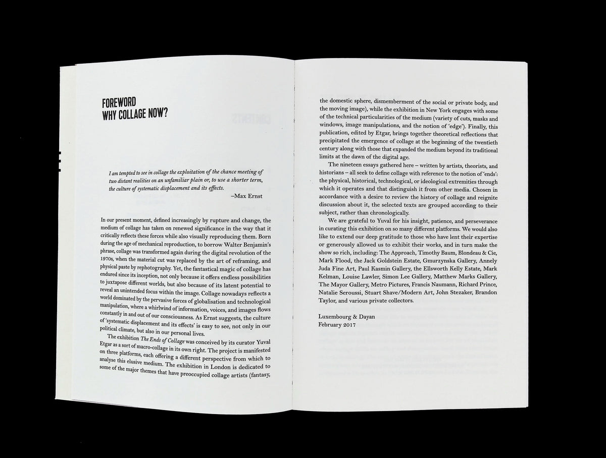 The Ends of Collage edited by Yuval Etgar